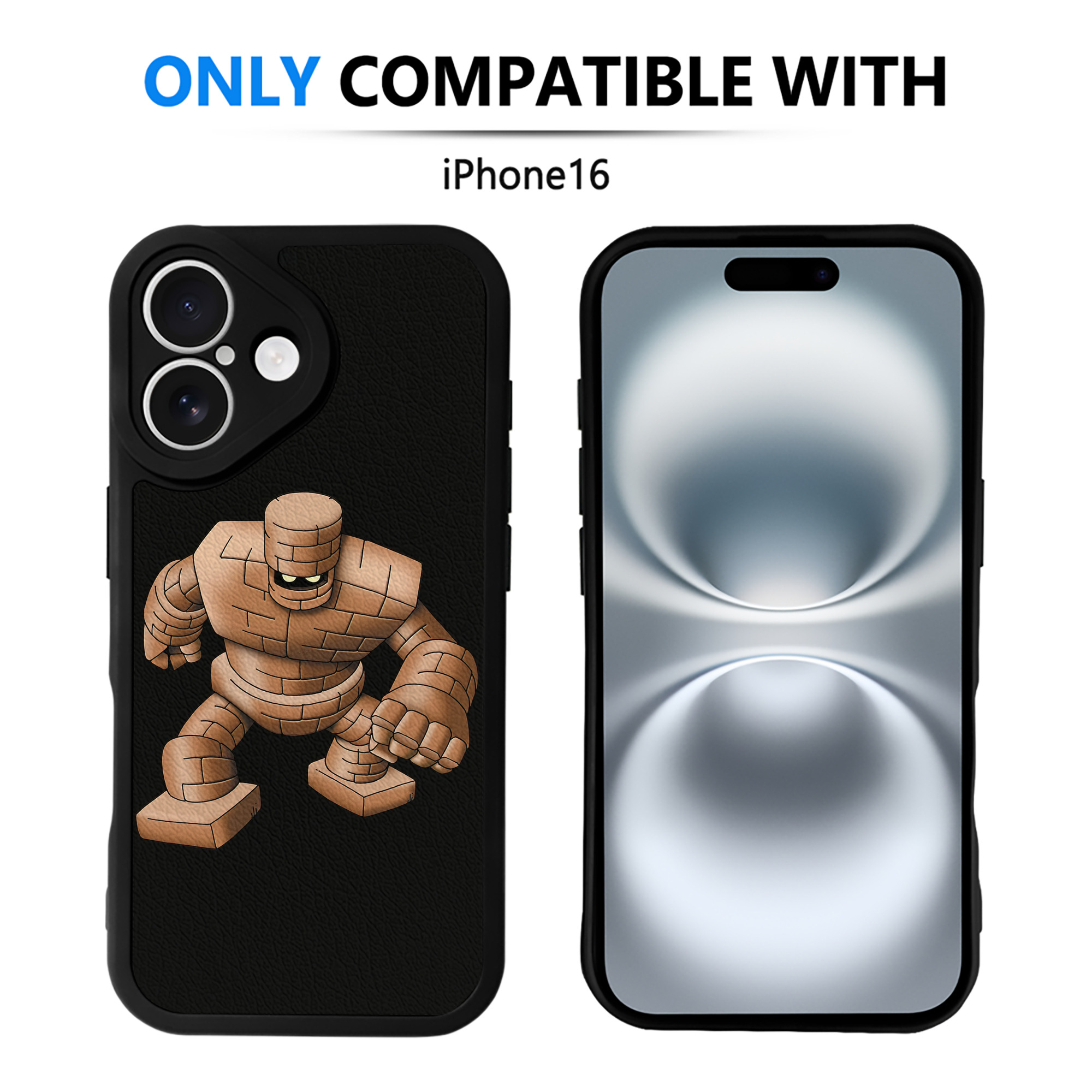 （画像用） ドラゴンクエスト Doragon Kuesuto Dragon Quest 【iPhone 16シリーズ対応】シリコンスマホケース（レザー調） 材質：シリコン